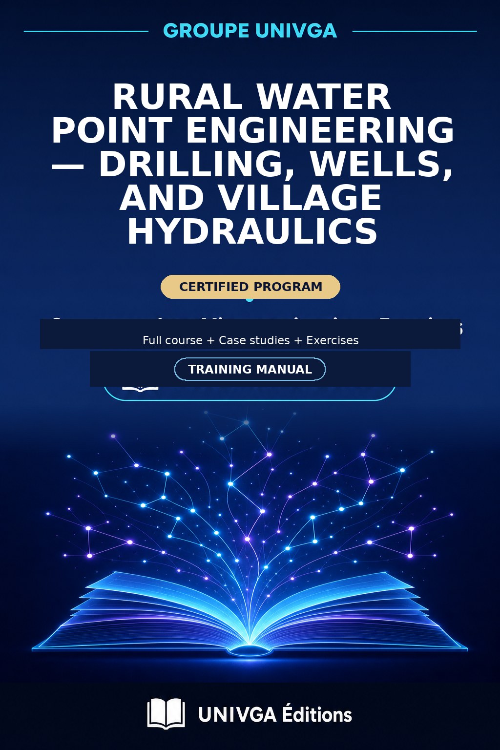 Cover of the training manual — Professional Certificate in Rural Water Point Engineering — Drilling, Wells, and Village Hydraulics