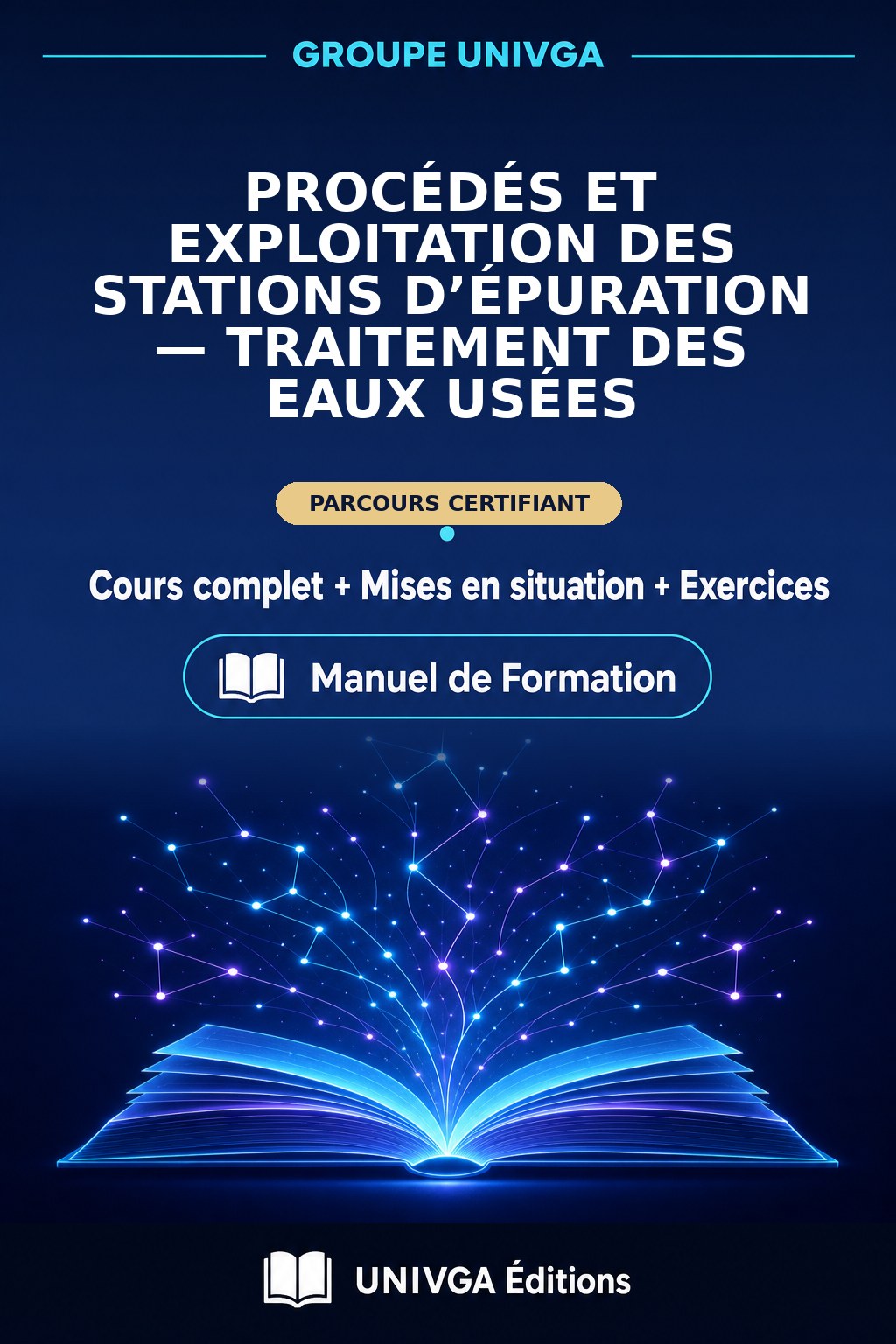 Couverture du manuel — Certificat Professionnel en Procédés et Exploitation des Stations d’Épuration — Traitement des Eaux Usées