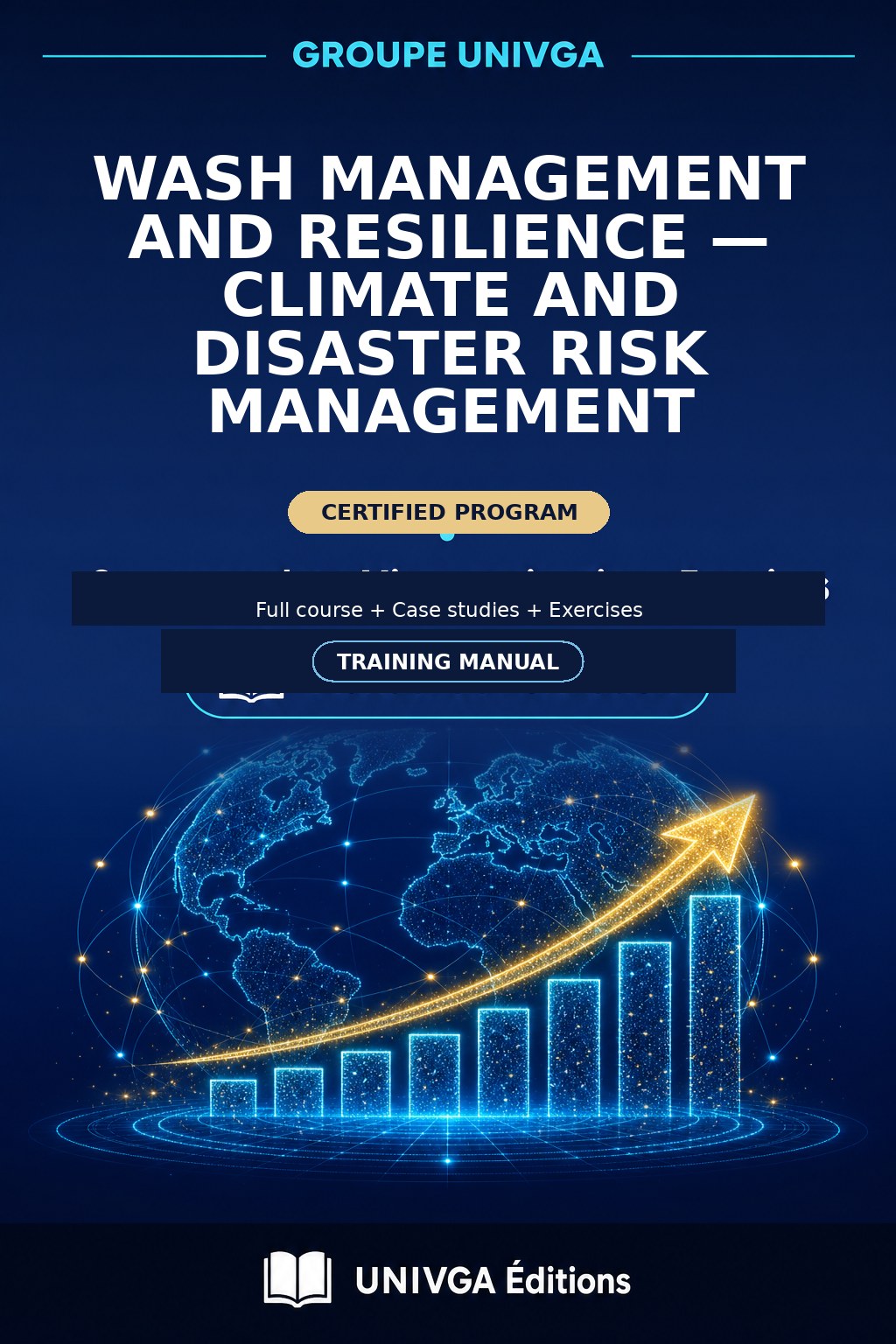 Cover of the manual — Professional Certificate in WASH Management and Resilience — Climate and Disaster Risk Management