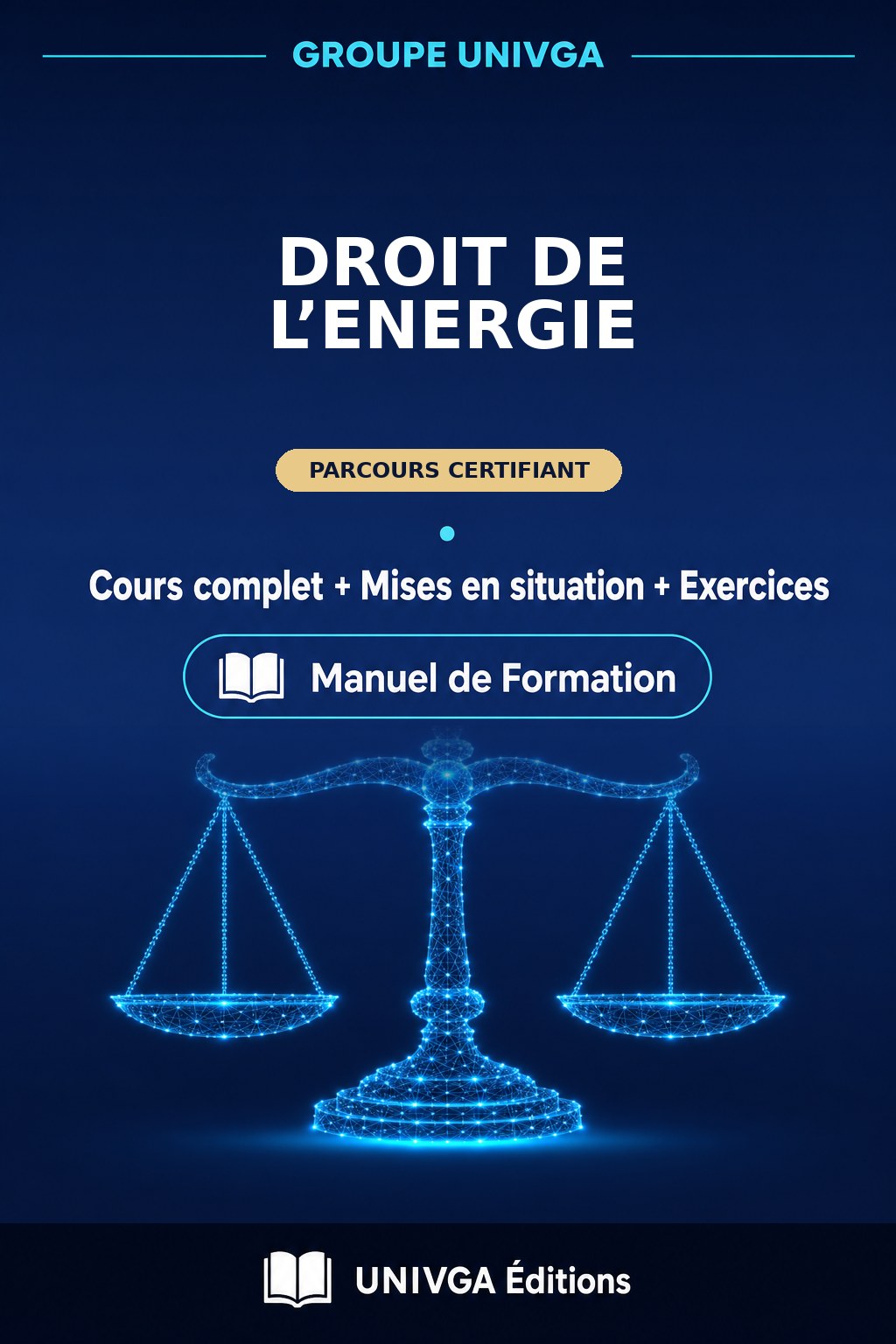 Couverture du manuel de formation — Certificat Professionnel en Droit de l&rsquo;Energie