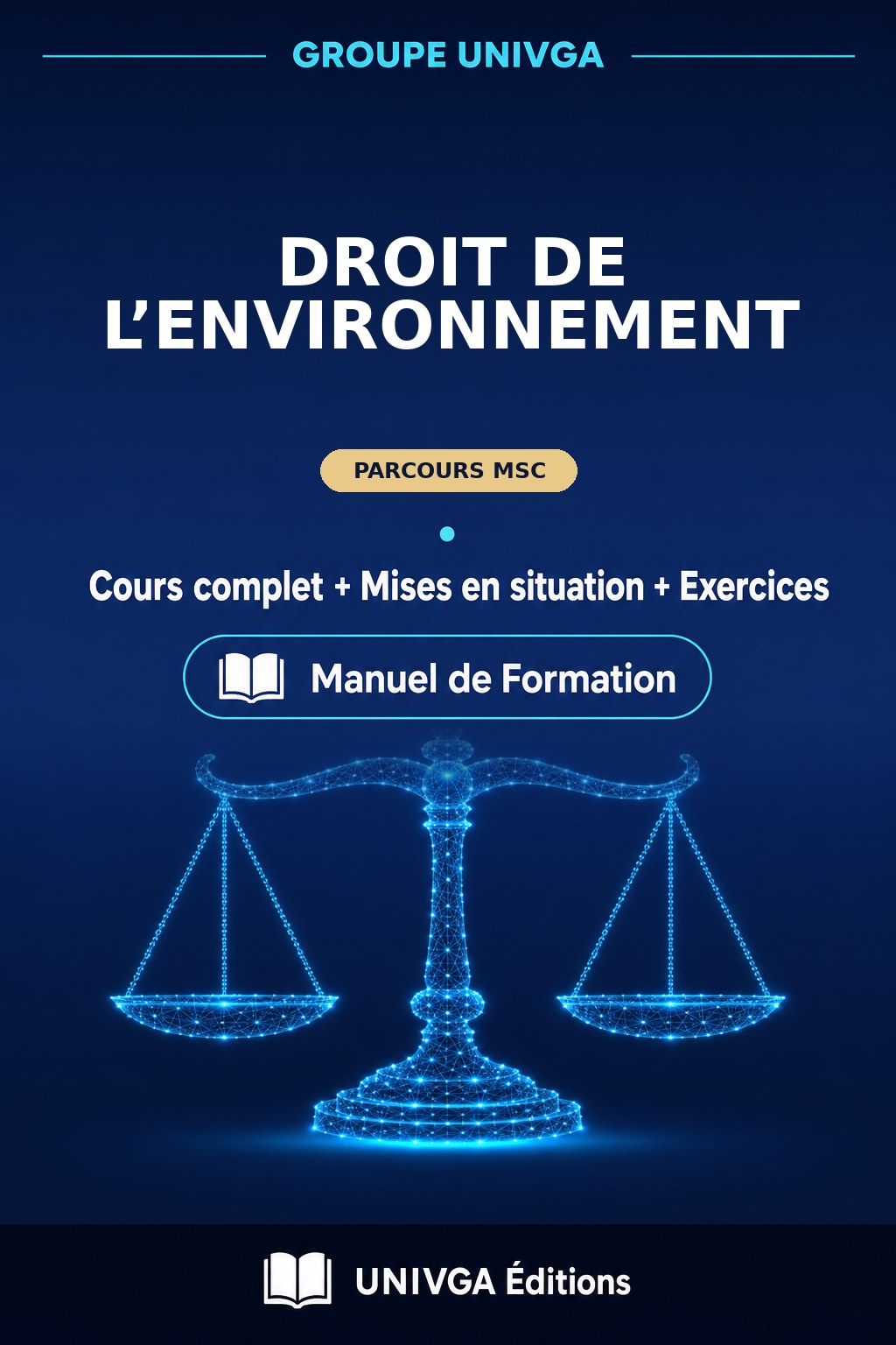 Couverture du manuel de formation — Master of Science (MSc) en Droit de l&rsquo;Environnement