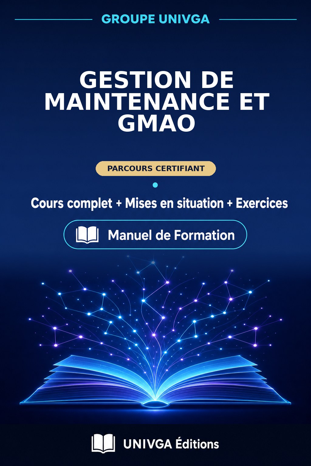 Couverture du manuel de formation — Certificat Professionnel en Gestion de Maintenance et GMAO