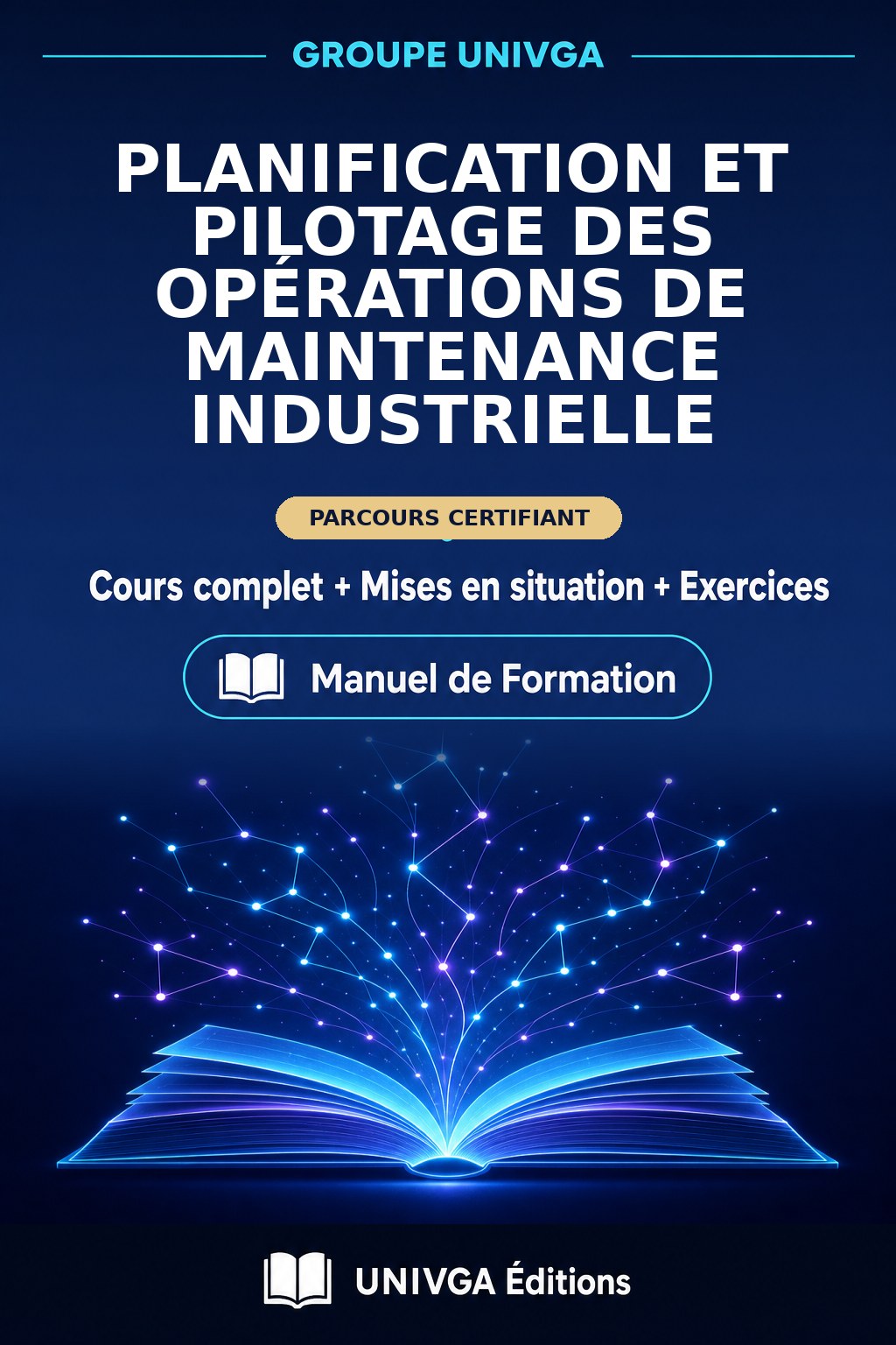 Couverture du manuel de formation — Certificat Professionnel en Planification et Pilotage des Opérations de Maintenance Industrielle