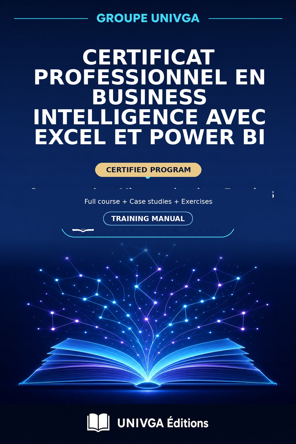 Cover of the training manual — Professional Certificate in Business Intelligence with Excel and Power BI