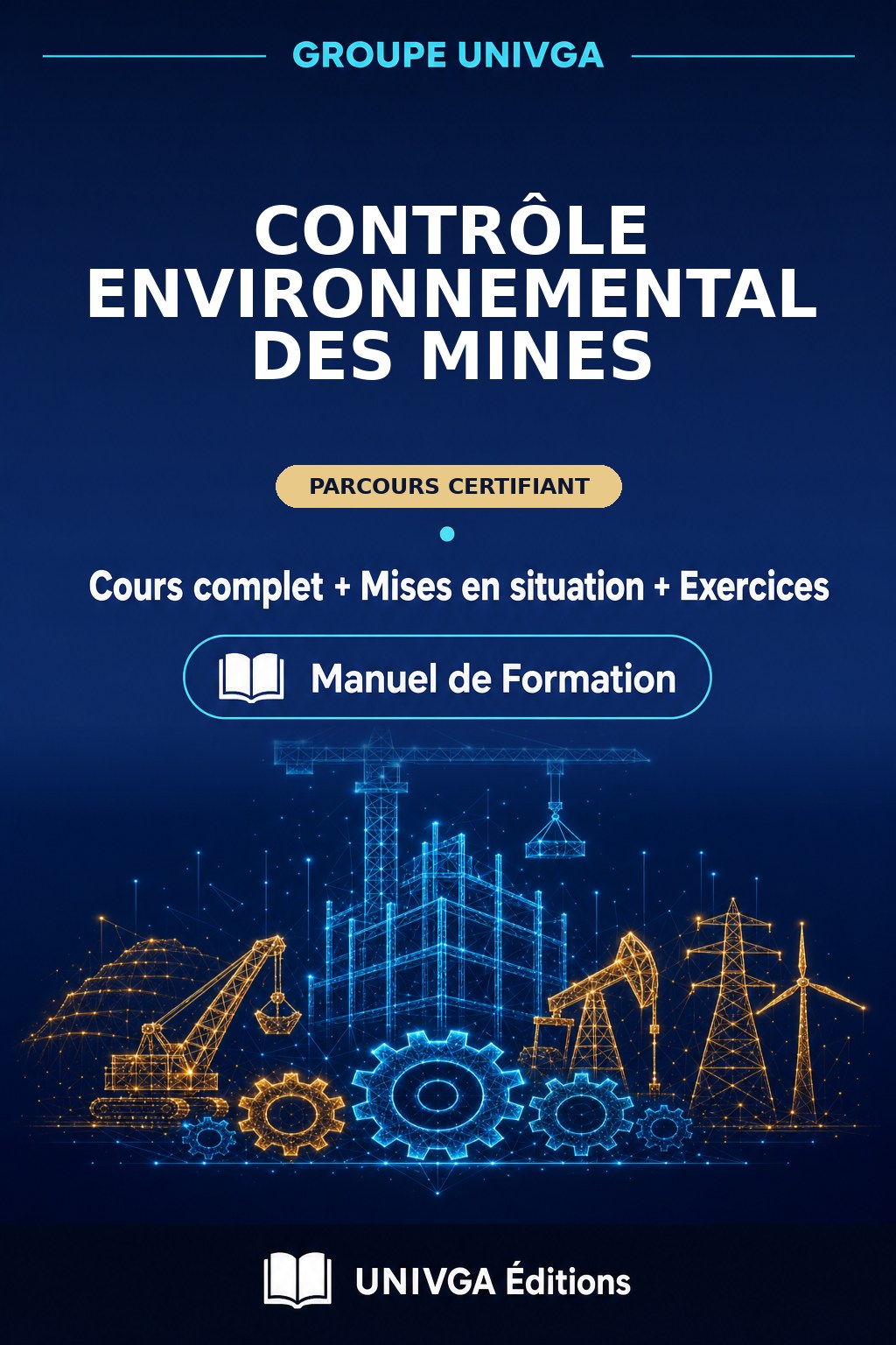 Couverture du manuel de formation — Certificat Professionnel en Contrôle Environnemental des Mines