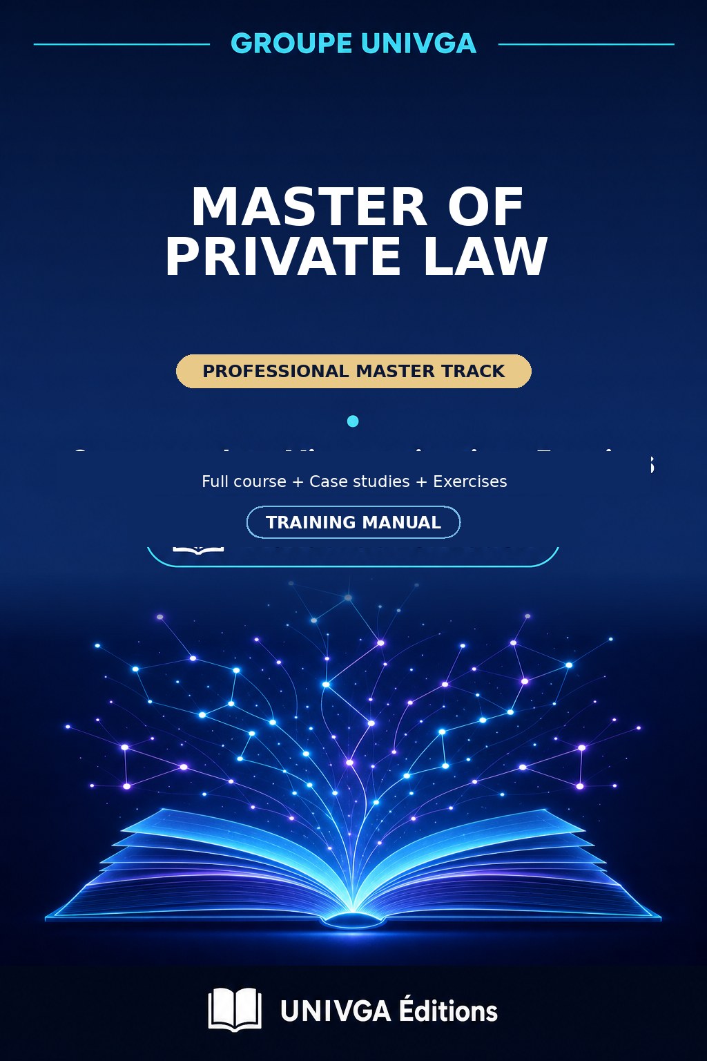 Cover of the manual — MASTER'S DEGREE IN PRIVATE LAW