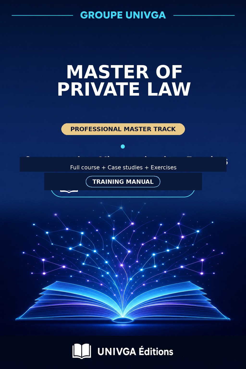 Cover of the manual — MASTER'S DEGREE IN PRIVATE LAW
