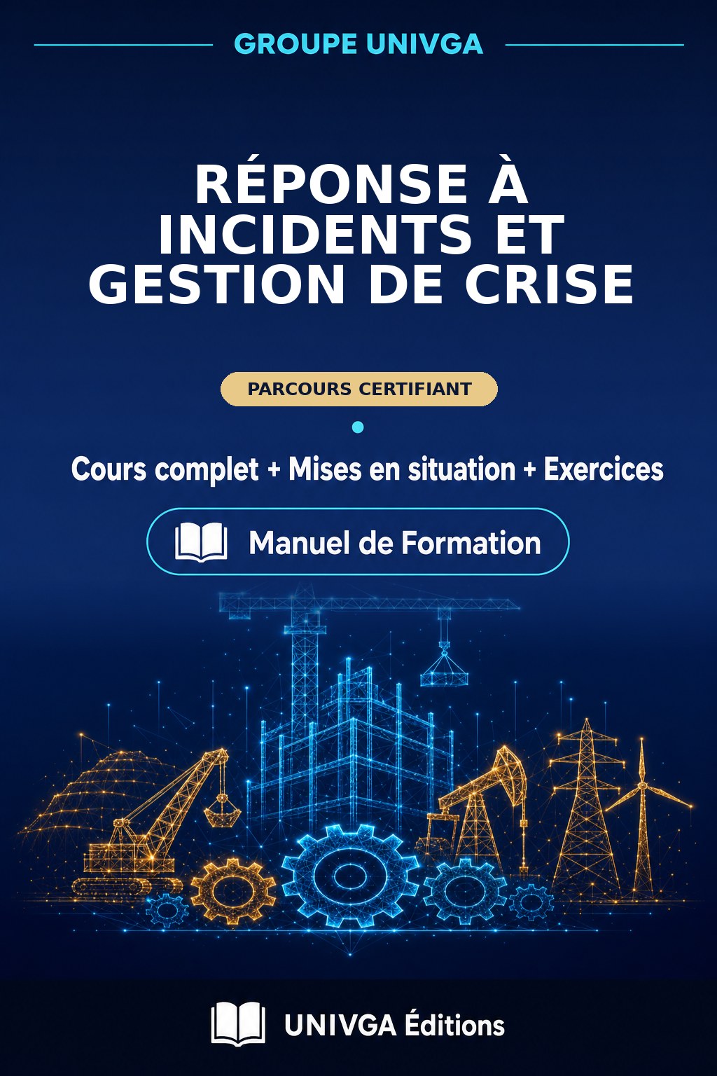Couverture du manuel de formation — Certificat Professionnel en Réponse à Incidents et Gestion de Crise