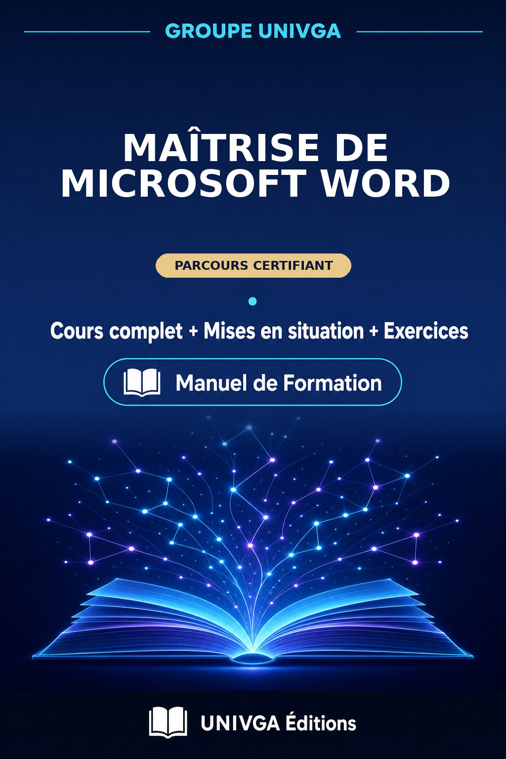 Couverture du manuel — Certificat Professionnel en Maîtrise de Microsoft Word