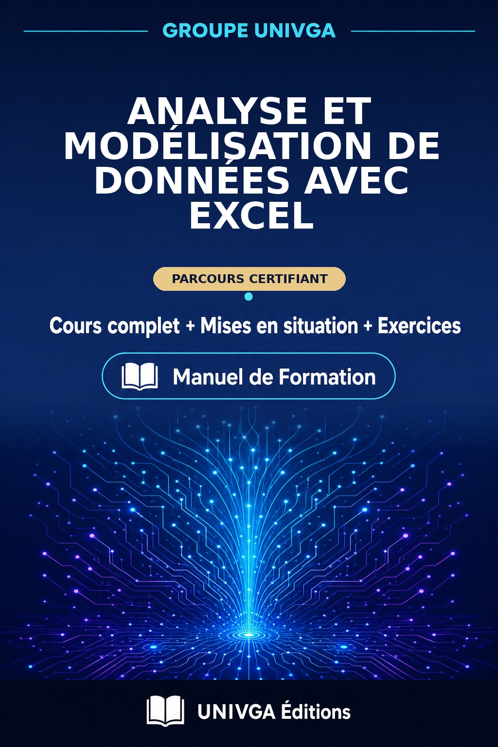 Couverture du manuel — Certificat Professionnel en Analyse et Modélisation de Données avec Excel