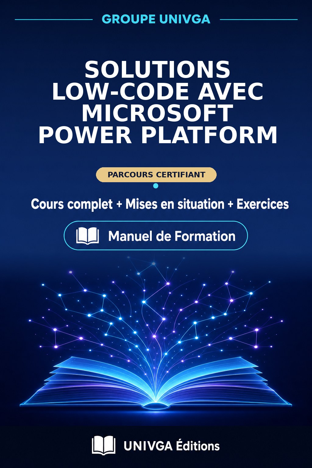 Couverture du manuel — Certificat Professionnel en Solutions Low‑Code avec Microsoft Power Platform