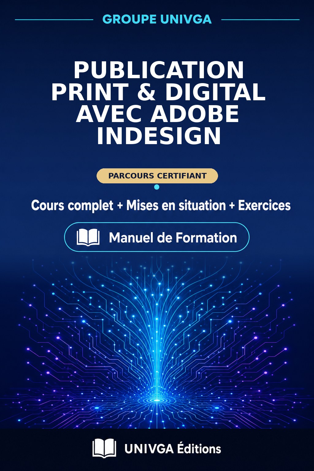Cover of the manual — Professional Certificate in Print & Digital Publishing with Adobe InDesign