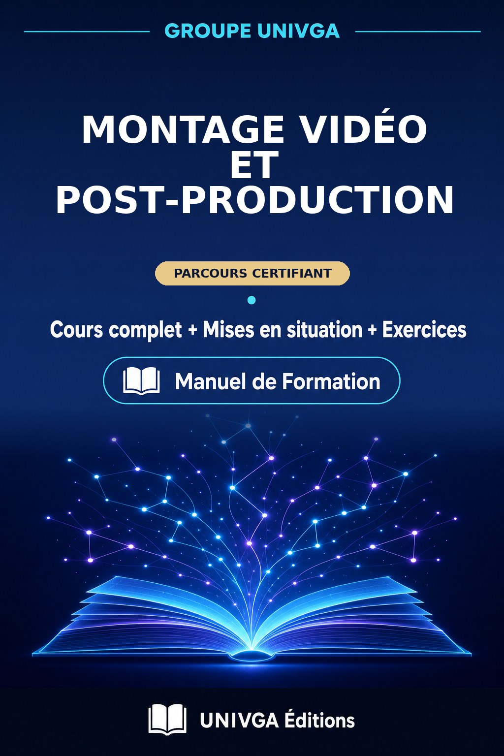 Couverture du manuel — Certificat Professionnel en Montage Vidéo et Post‑Production