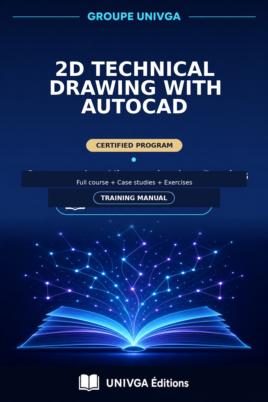 Cover of the manual — Professional Certificate in 2D Technical Drawing with AutoCAD