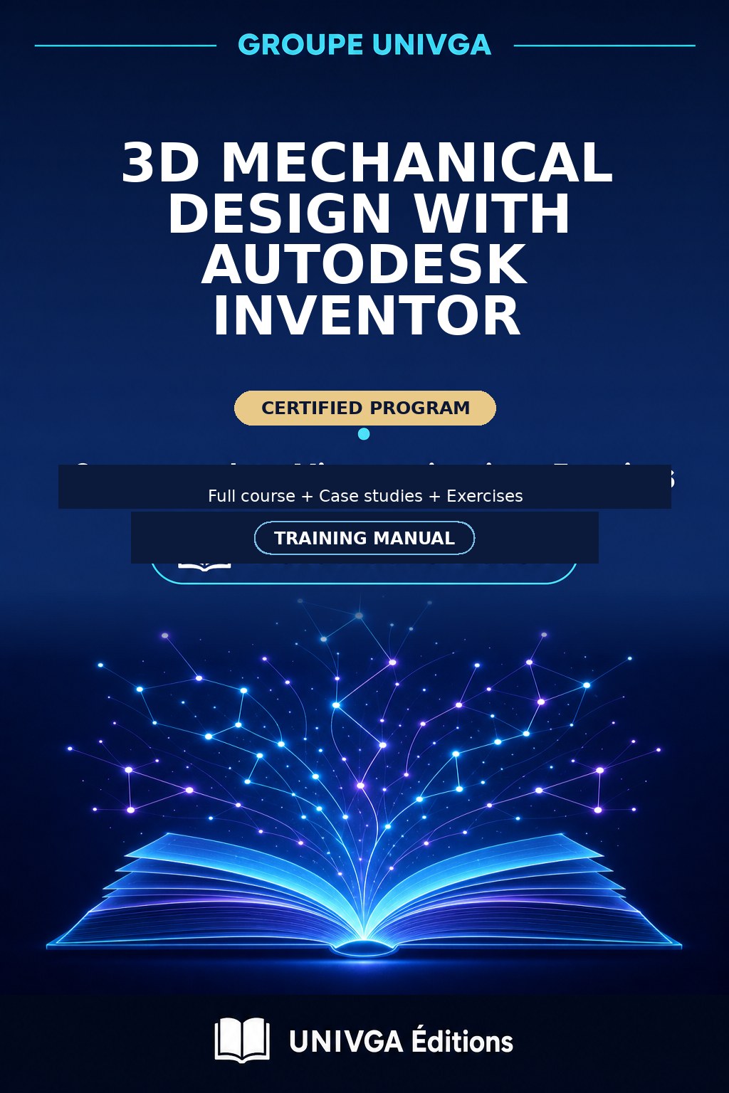 Cover of the manual — Professional Certificate in 3D Mechanical Design with Autodesk Inventor