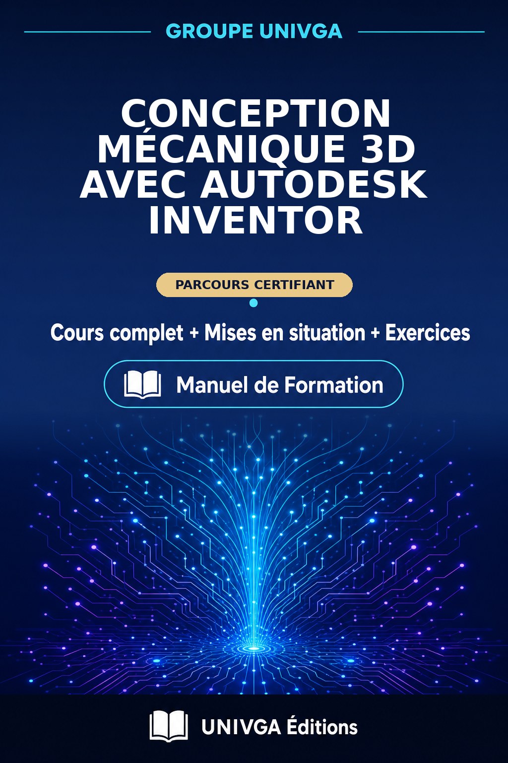 Cover of the manual — Professional Certificate in 3D Mechanical Design with Autodesk Inventor