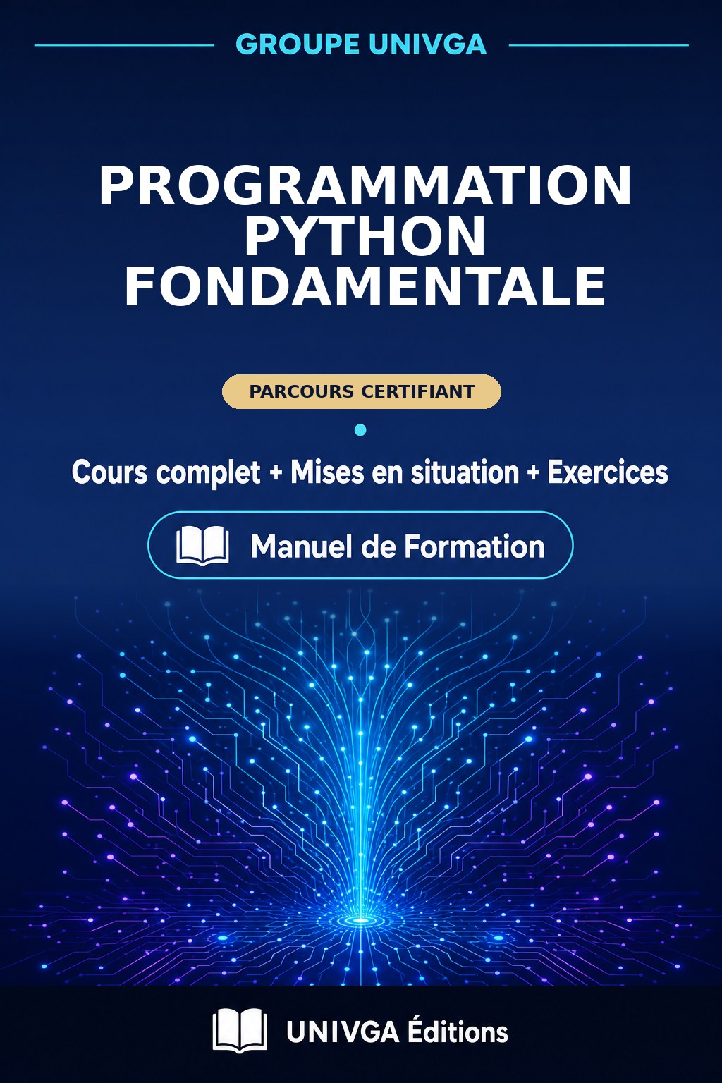 Couverture du manuel — Certificat Professionnel en Programmation Python Fondamentale