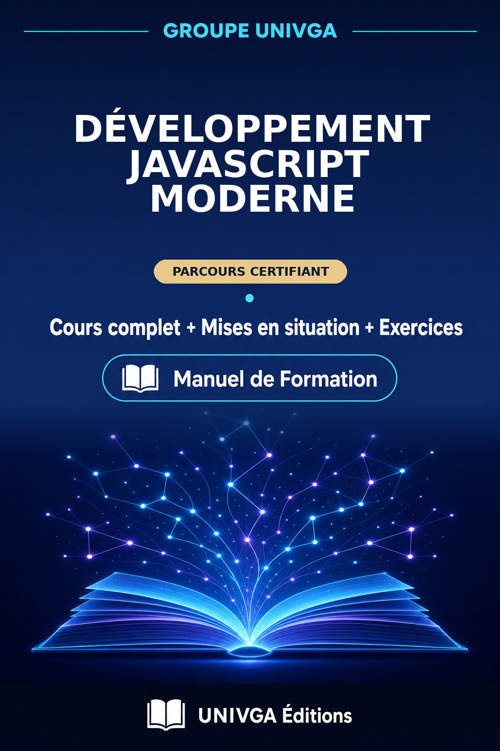 Couverture du manuel de formation — Certificat Professionnel en Développement JavaScript Moderne