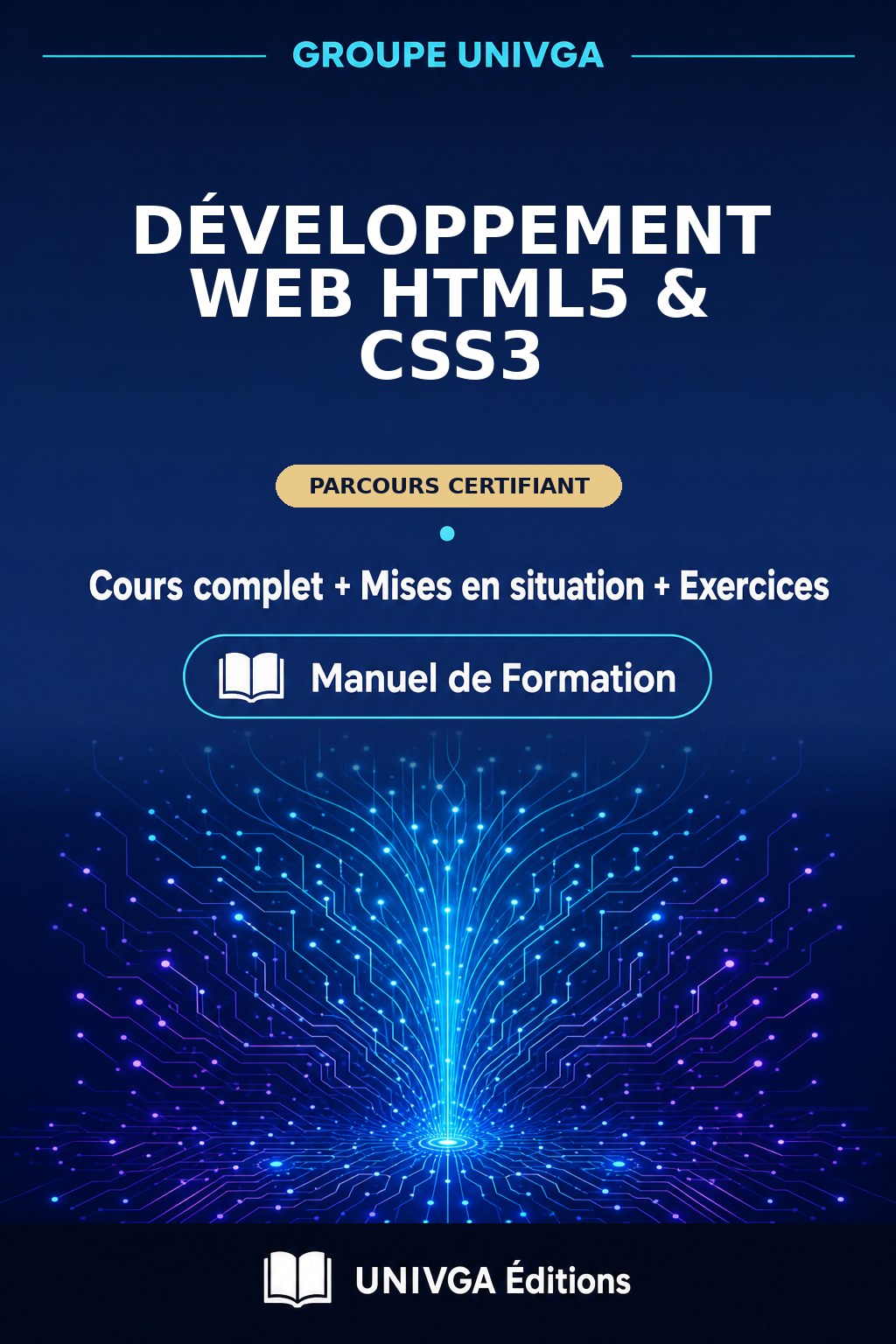 Couverture du manuel — Certificat Professionnel en Développement Web HTML5 & CSS3