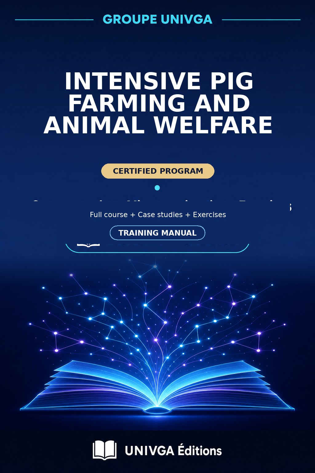 Cover of the training manual — Professional Certificate in Intensive Pig Farming and Animal Welfare