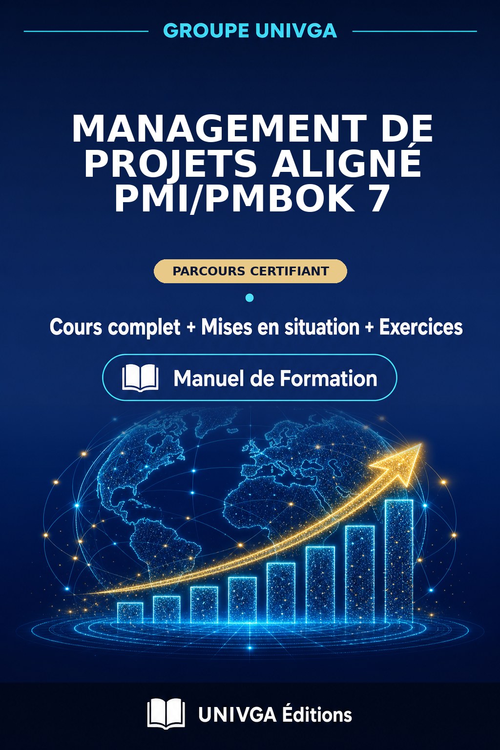 Couverture du manuel — Certificat Professionnel en Management de Projets Aligné PMI/PMBOK 7
